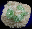 Apophyllite on Stilbite from Momin Akhada, near Rahuri, 50 km north of Ahmednagar, Maharashtra, India (Type Locality for Collected ca. 2001)