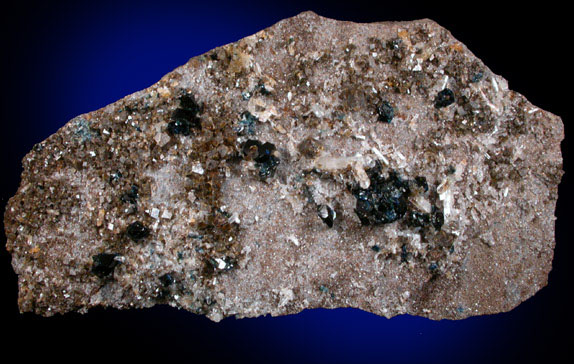 Lazulite, Siderite, Quartz from Rapid Creek, 70 km northwest of Aklavik, Yukon, Canada