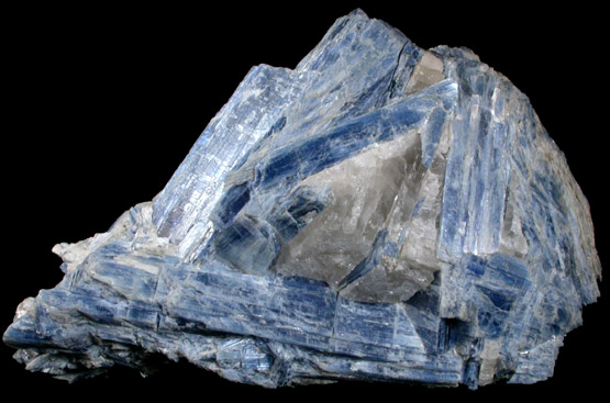 Kyanite in Quartz from Barra do Salinas, Coronel Murta, Minas Gerais, Brazil