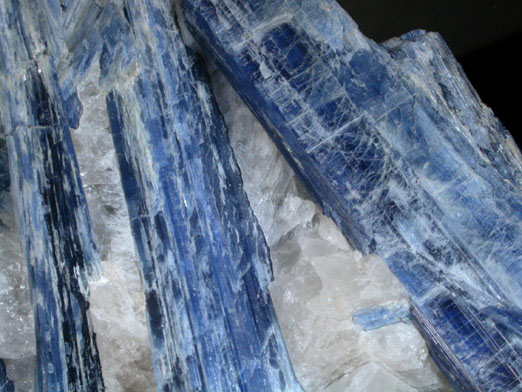 Kyanite in Quartz from Barra do Salinas, Coronel Murta, Minas Gerais, Brazil