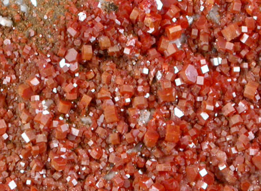 Vanadinite from Apache Mine (Vanadium Shaft), 8 km north of Globe, Gila County, Arizona