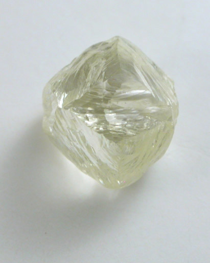 Diamond (1.11 carat yellow trisoctahedral crystal) from Diamantino, Mato Grosso, Brazil