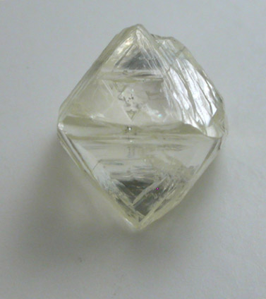 Diamond (1.06 carat yellow octahedral crystal) from Koffiefontein Mine, Free State (formerly Orange Free State), South Africa