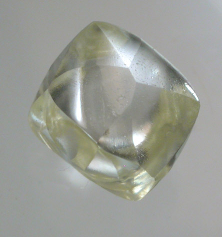 Diamond (1.50 carat gem-grade yellow octahedral crystal) from Koffiefontein Mine, Free State (formerly Orange Free State), South Africa