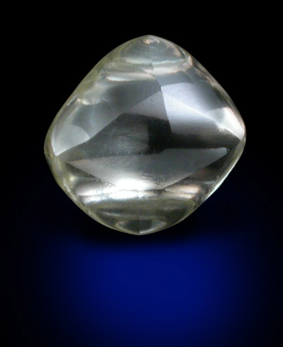 Diamond (1.36 carat gem-grade yellow octahedral crystal) from Koffiefontein Mine, Free State (formerly Orange Free State), South Africa