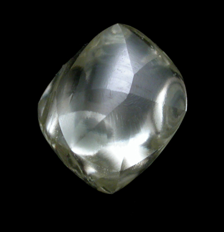 Diamond (1.36 carat gem-grade yellow octahedral crystal) from Koffiefontein Mine, Free State (formerly Orange Free State), South Africa