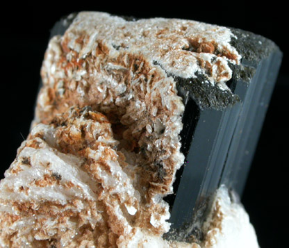 Schorl Tourmaline with Albite from Skardu District, Baltistan, Gilgit-Baltistan, Pakistan