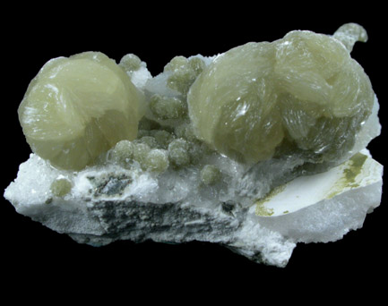 Gyrolite, Prehnite, Quartz from Pune District, Maharashtra, India