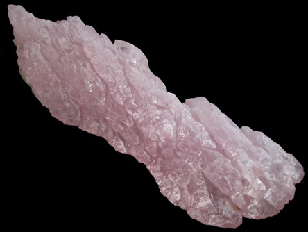 Quartz var. Rose Quartz crystals from Lavra da Ilha, Taquaral, Jequitinhonha River, Minas Gerais, Brazil