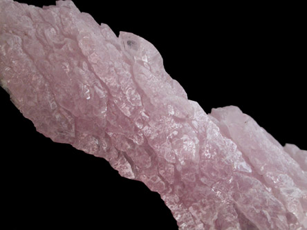 Quartz var. Rose Quartz crystals from Lavra da Ilha, Taquaral, Jequitinhonha River, Minas Gerais, Brazil