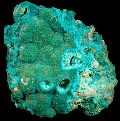Dioptase, Wulfenite, Willemite from Mammoth Mine, Tiger District, Pinal County, Arizona