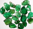 Beryl var. Emerald (12.49 carats of facet-grade rough) from Muzo, Colombia