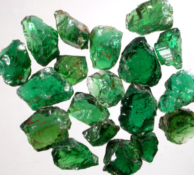 Beryl var. Emerald (12.49 carats of facet-grade rough) from Muzo, Colombia