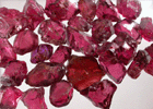 Pyrope var. Rhodolite Garnet (30.6 grams of facet-grade rough) from Umba Valley, Tanzania