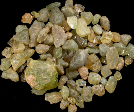 Chrysoberyl (69.6 grams of lapidary rough) from Zambia