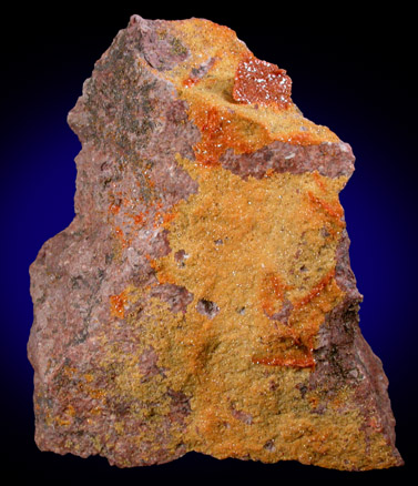 Vanadinite pseudomorphs after Wulfenite from Rowley Mine, 20 km northwest of Theba, Painted Rock Mountains, Maricopa County, Arizona