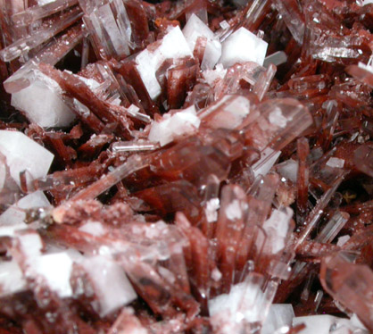 Hemimorphite and Calcite from Mina Ojuela, Mapimi, Durango, Mexico