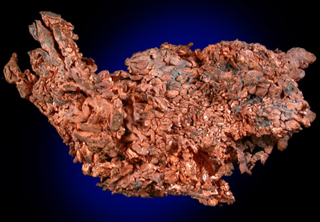 Copper (crystallized) from Ray Mine, Mineral Creek District, Pinal County, Arizona