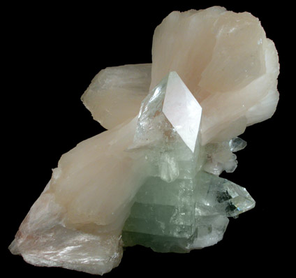 Stilbite-Ca with Apophyllite from Jalgaon, Maharashtra, India