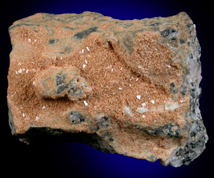 Friedelite on Franklinite and Willemite from Sterling Mine, Ogdensburg, Sterling Hill, Sussex County, New Jersey (Type Locality for Franklinite)