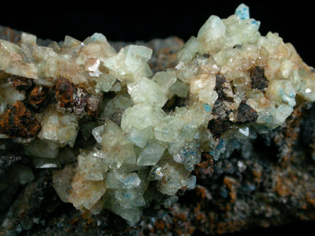 Augelite with Lazulite from Rapid Creek, 70 km northwest of Aklavik, Yukon, Canada