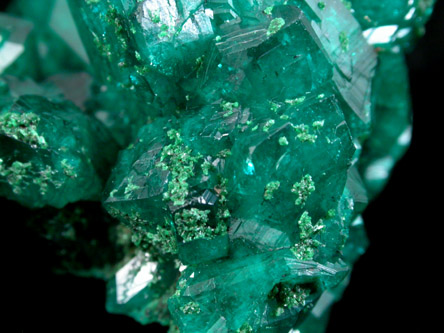 Dioptase with Duftite from Tsumeb Mine, Otavi-Bergland District, Oshikoto, Namibia (Type Locality for Duftite)