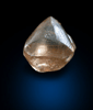 Diamond (0.80 carat brown octahedral crystal) from Northern Cape Province, South Africa
