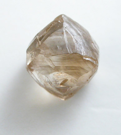 Diamond (0.73 carat brown complex crystal) from Northern Cape Province, South Africa