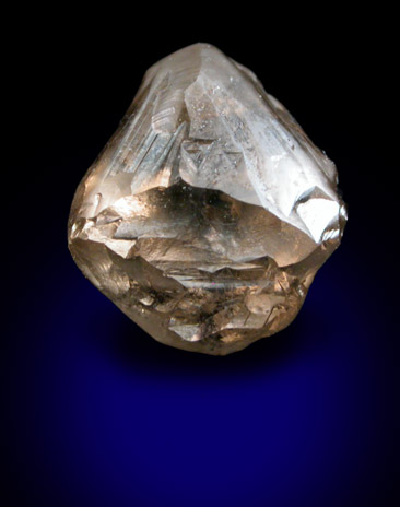 Diamond (1.68 carat brown octahedral crystal) from Mwadui, Shinyanga, Tanzania