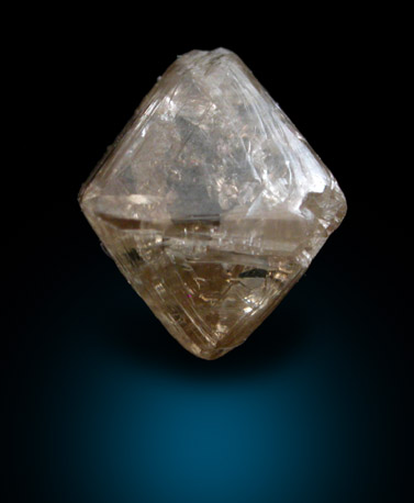 Diamond (1.39 carat brown octahedral crystal) from Mwadui, Shinyanga, Tanzania