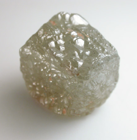 Diamond (9.41 carat cubic crystal) from Mbuji-Mayi (Miba), Democratic Republic of the Congo
