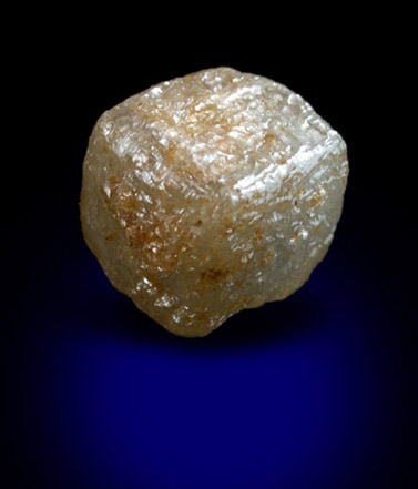 Diamond (3.96 carat cubic crystal) from Mbuji-Mayi (Miba), Democratic Republic of the Congo