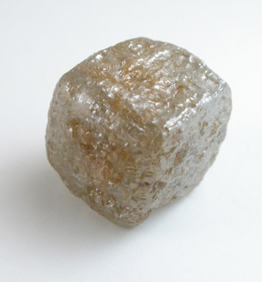Diamond (3.96 carat cubic crystal) from Mbuji-Mayi (Miba), Democratic Republic of the Congo