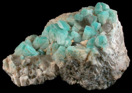 Microcline var. Amazonite from Crystal Peak area, 6.5 km northeast of Lake George, Park-Teller Counties, Colorado