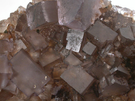 Fluorite with Calcite from Minerva #1 Mine, Cave-in-Rock District, Hardin County, Illinois