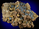Sphalerite, Chalcopyrite, Fluorite, Siderite from Dalnegorsk, Primorskiy Kray, Russia