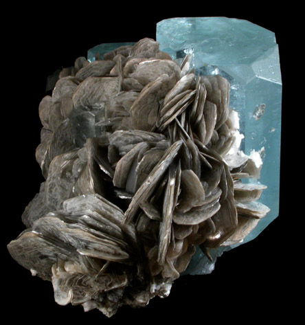 Beryl var. Aquamarine with Muscovite from Nuristan Province, Afghanistan