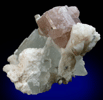Fluorapatite on Goshenite Beryl from Nuristan Province, Afghanistan