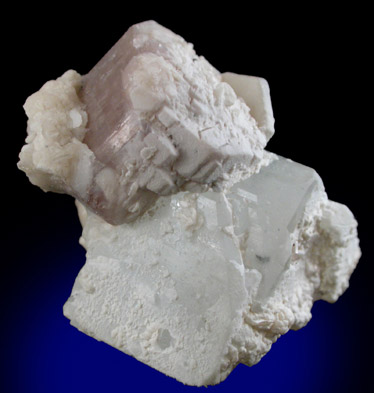 Fluorapatite on Goshenite Beryl from Nuristan Province, Afghanistan