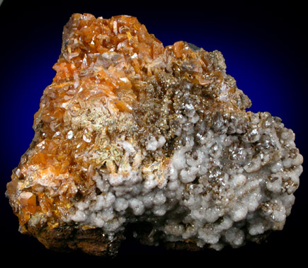 Wulfenite, Mimetite, Smithsonite from Tsumeb Mine, Otavi-Bergland District, Oshikoto, Namibia