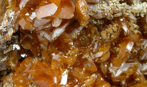 Wulfenite, Mimetite, Smithsonite from Tsumeb Mine, Otavi-Bergland District, Oshikoto, Namibia