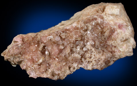 Quartz var. Rose Quartz Crystals from Rose Quartz Locality, Plumbago Mountain, Oxford County, Maine