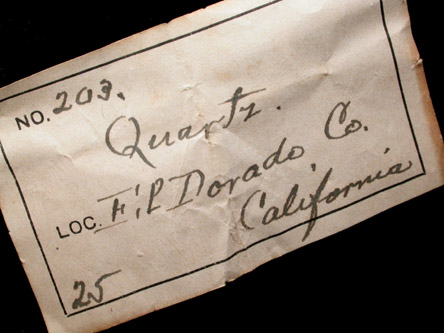Quartz from El Dorado County, California