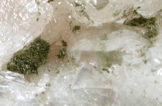 Epidote (Cerium-rich) on Calcite from Coal Hill Vein, Rossie, St. Lawrence County, New York