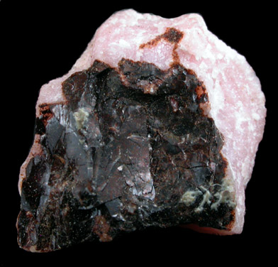 Franciscanite on Rhodonite from Pennsylvania Mine, San Antonio Valley, Santa Clara County, California (Type Locality for Franciscanite)