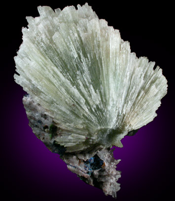Aragonite with Azurite and Wulfenite from Tsumeb Mine, Otavi-Bergland District, Oshikoto, Namibia