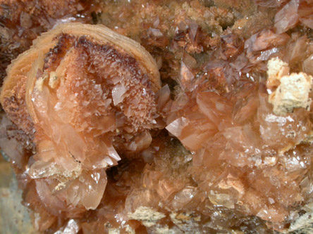 Barite with Calcite from Naica District, Saucillo, Chihuahua, Mexico