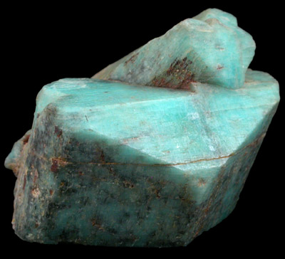 Microcline var. Amazonite from Crystal Peak area, 6.5 km northeast of Lake George, Park-Teller Counties, Colorado