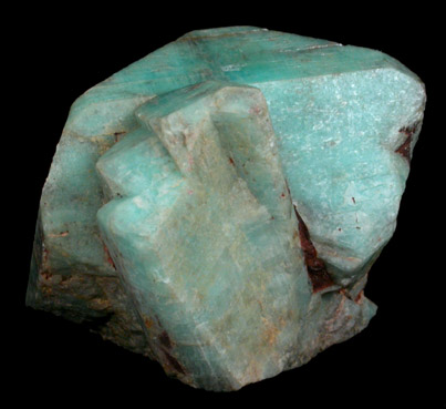 Microcline var. Amazonite from Crystal Peak area, 6.5 km northeast of Lake George, Park-Teller Counties, Colorado