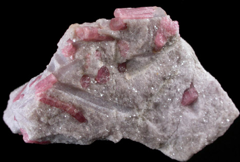 Lepidolite with Rubellite Tourmaline from Pala District, San Diego County, California